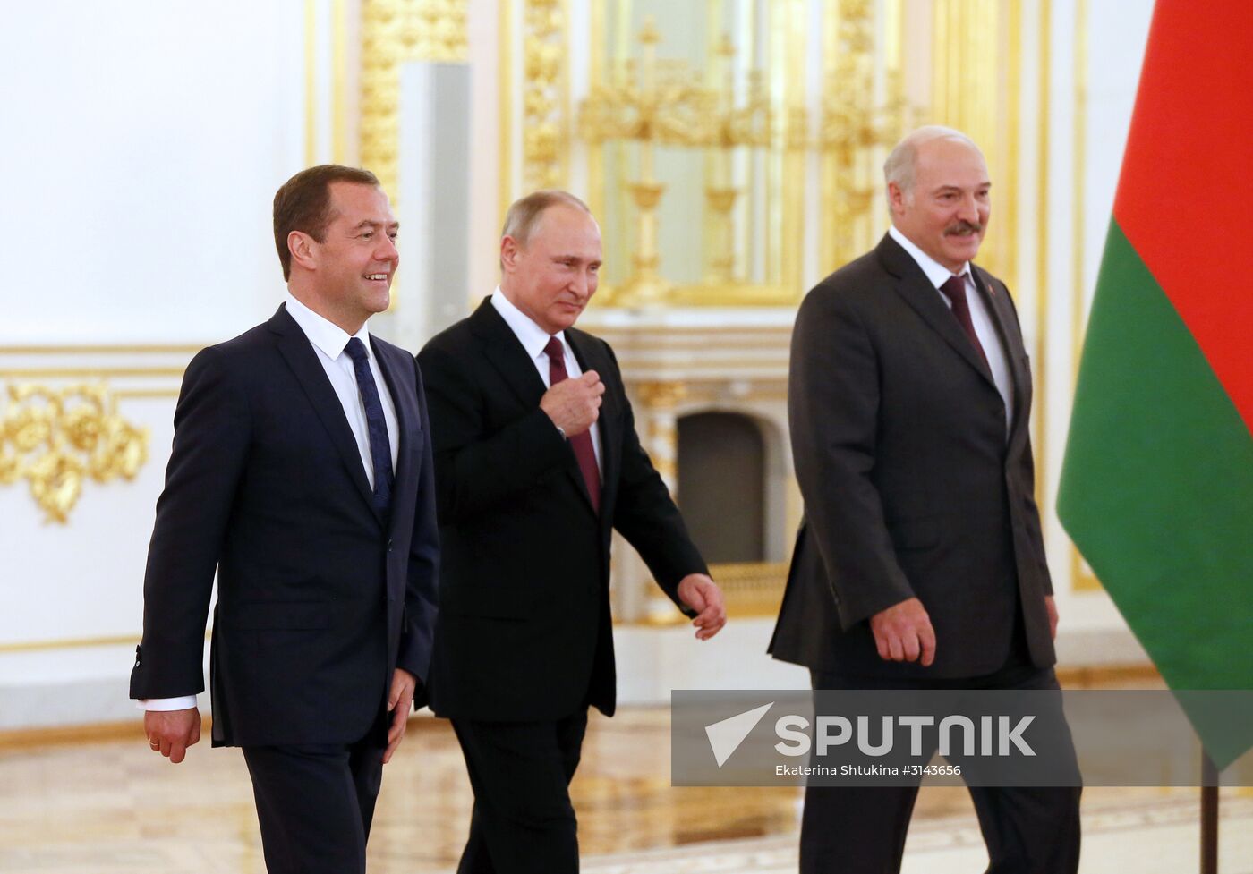 Russia, Belarus Presidents Putin and Lukashenko attend Union State's Supreme State Council meeting
