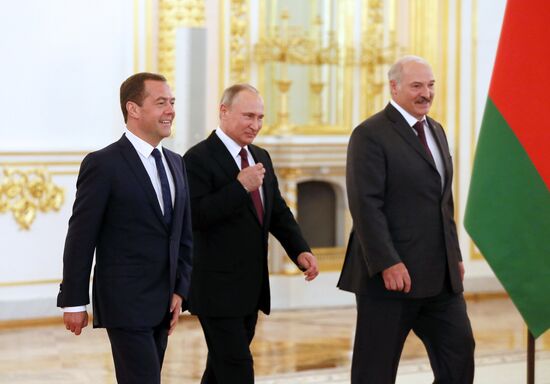 Russia, Belarus Presidents Putin and Lukashenko attend Union State's Supreme State Council meeting