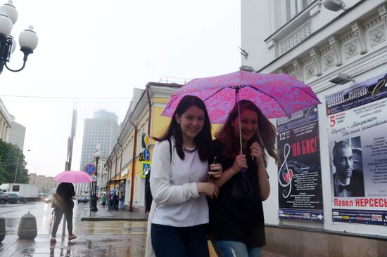 Rain in Moscow