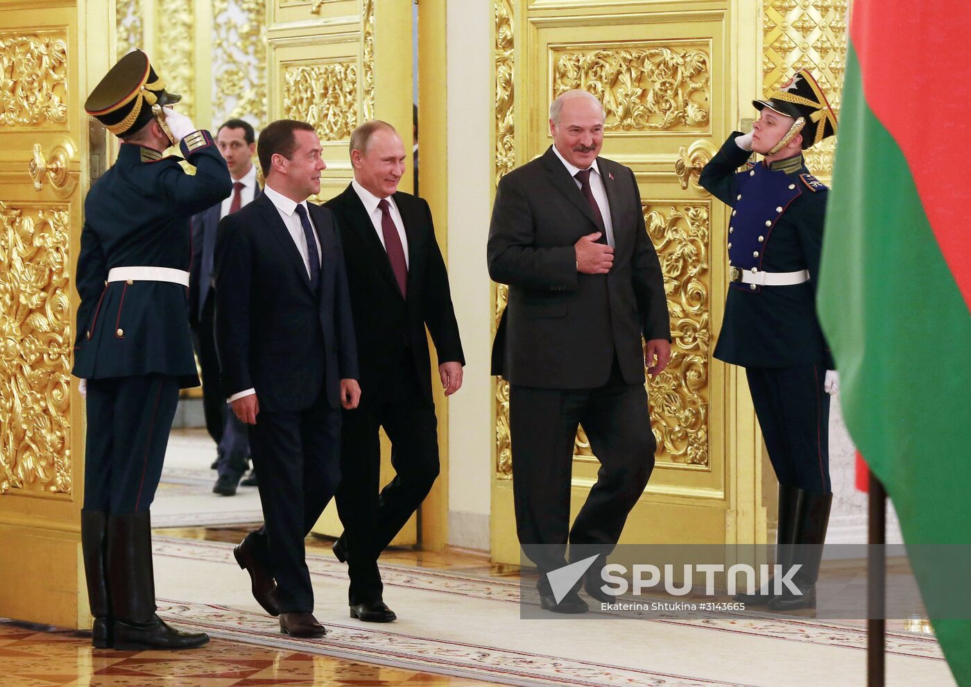 Russia, Belarus Presidents Putin and Lukashenko attend Union State's Supreme State Council meeting