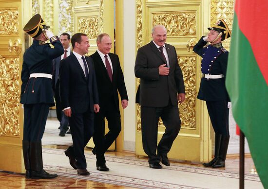 Russia, Belarus Presidents Putin and Lukashenko attend Union State's Supreme State Council meeting