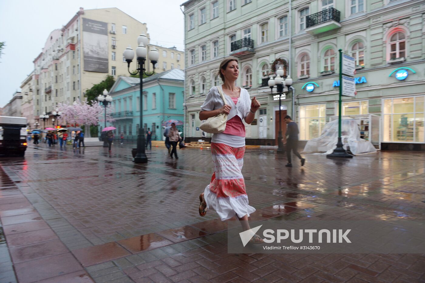 Rain in Moscow