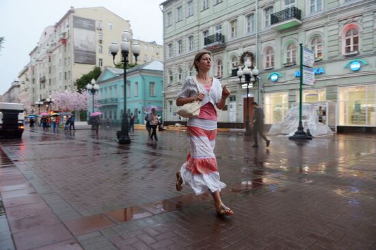 Rain in Moscow
