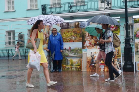 Rain in Moscow