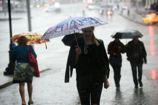 Rain in Moscow