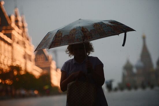 Rain in Moscow