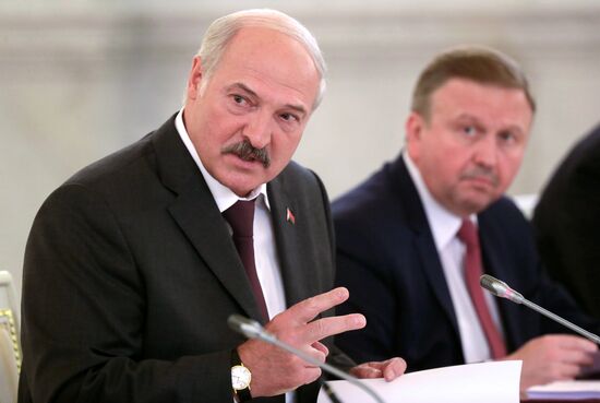 Russia, Belarus Presidents Putin and Lukashenko attend Union State's Supreme State Council meeting