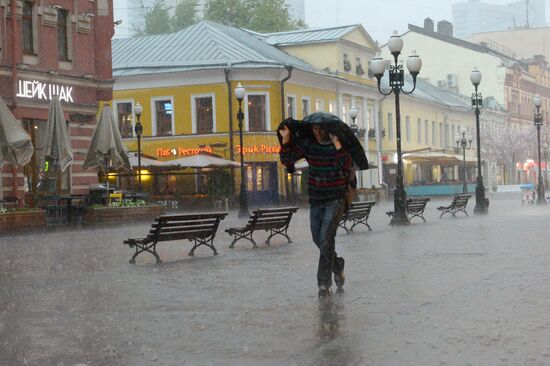 Rain in Moscow