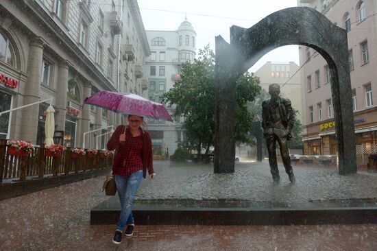 Rain in Moscow