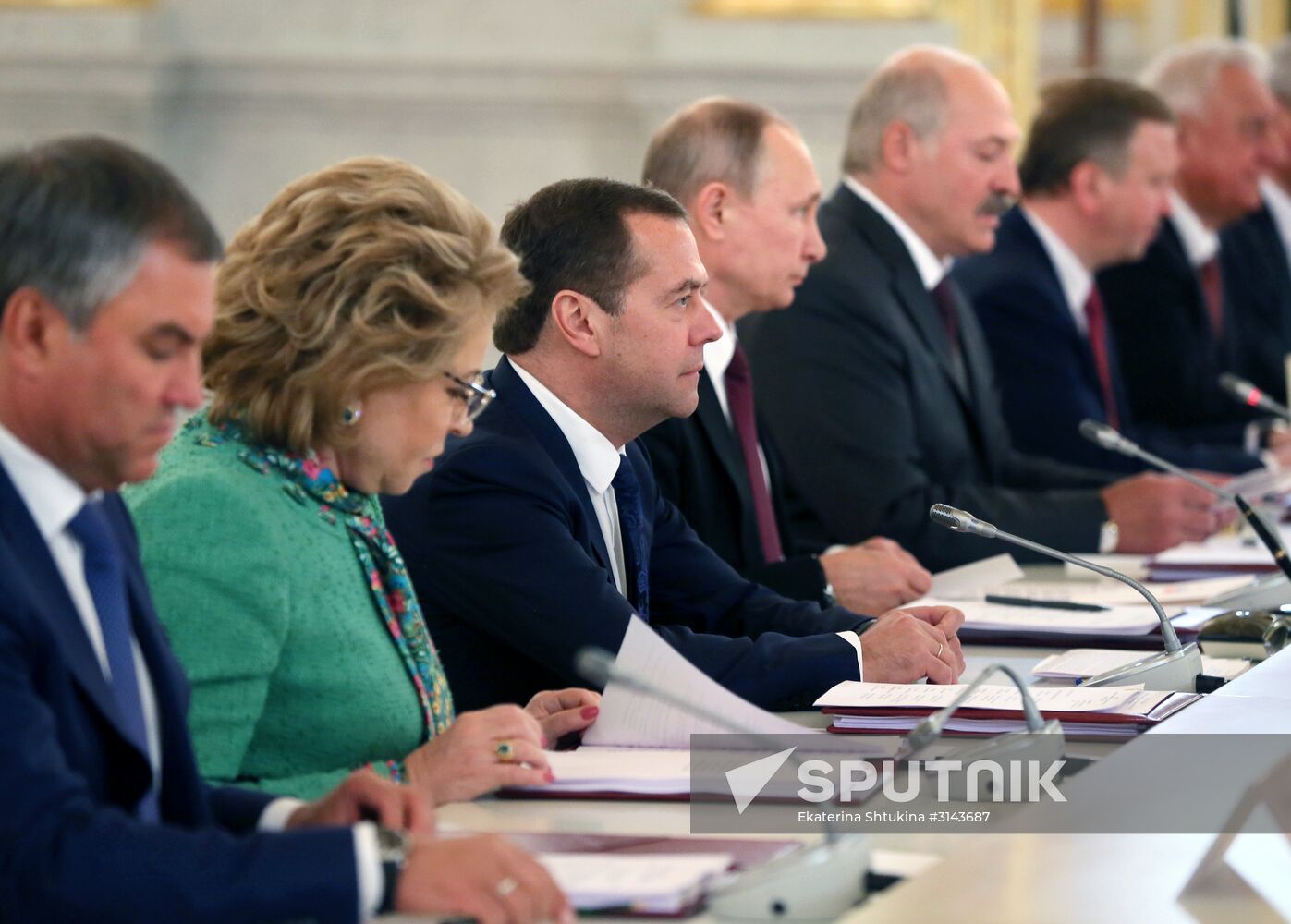 Russia, Belarus Presidents Putin and Lukashenko attend Union State's Supreme State Council meeting
