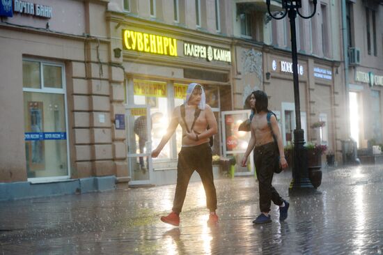 Rain in Moscow