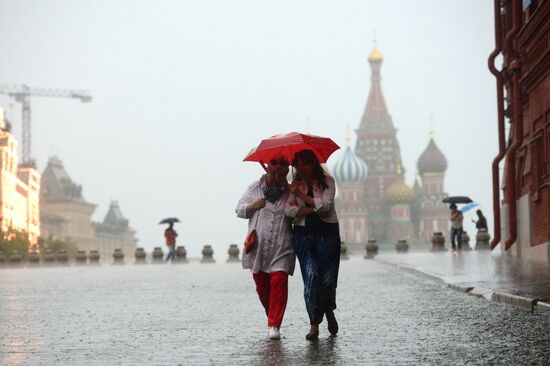 Rain in Moscow