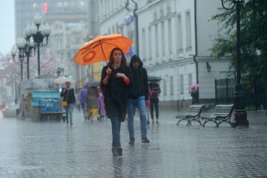 Rain in Moscow