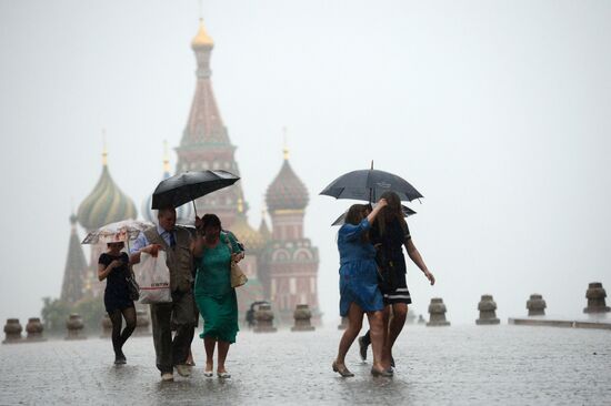 Rain in Moscow