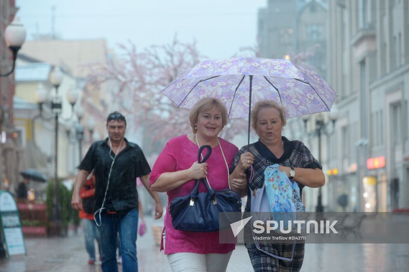 Rain in Moscow