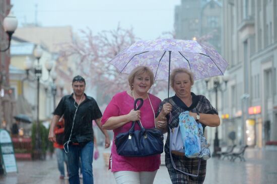 Rain in Moscow