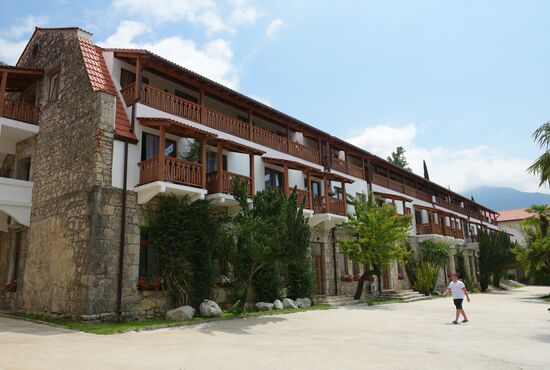 Holiday-makers in Abkhazia