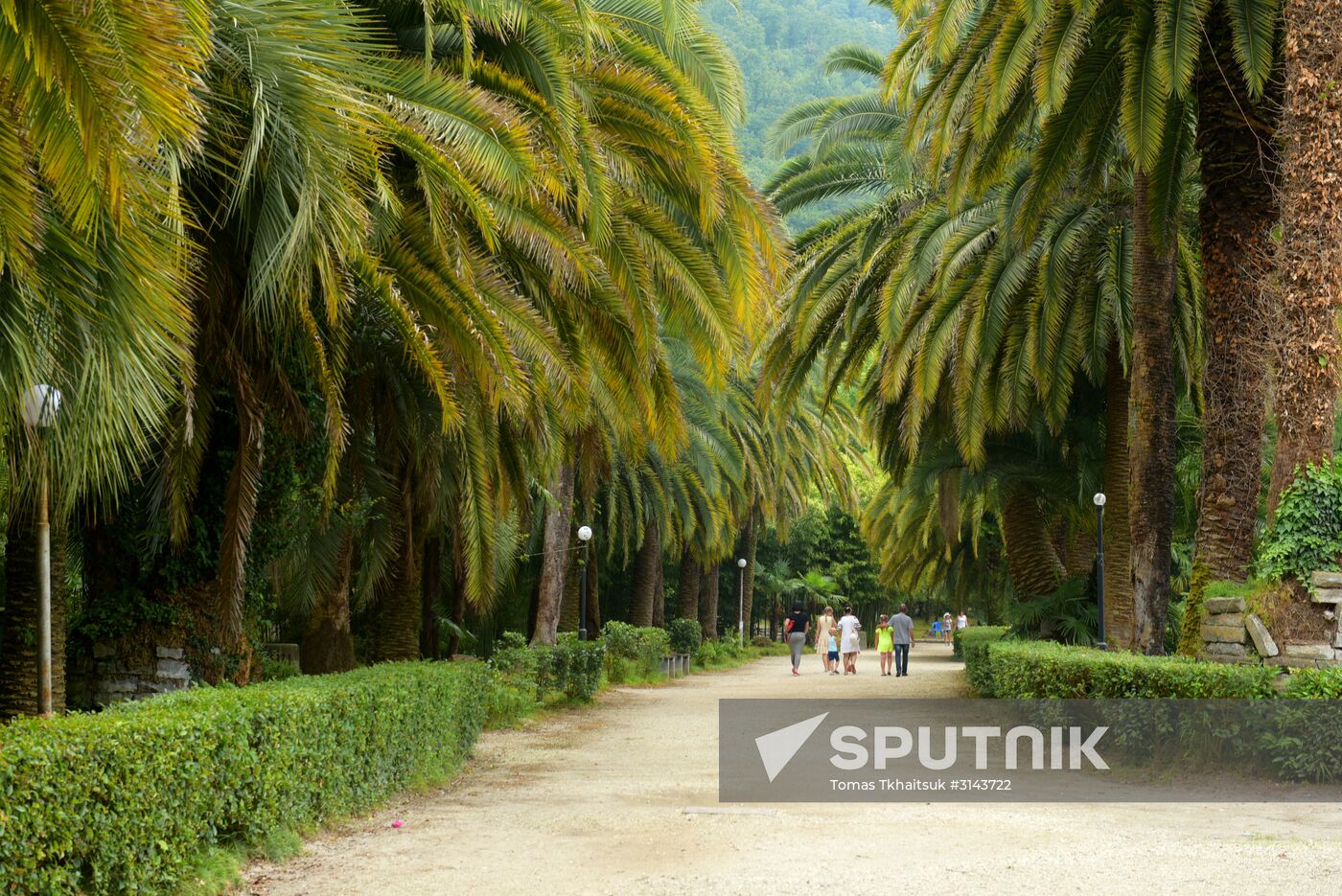 Holiday-makers in Abkhazia