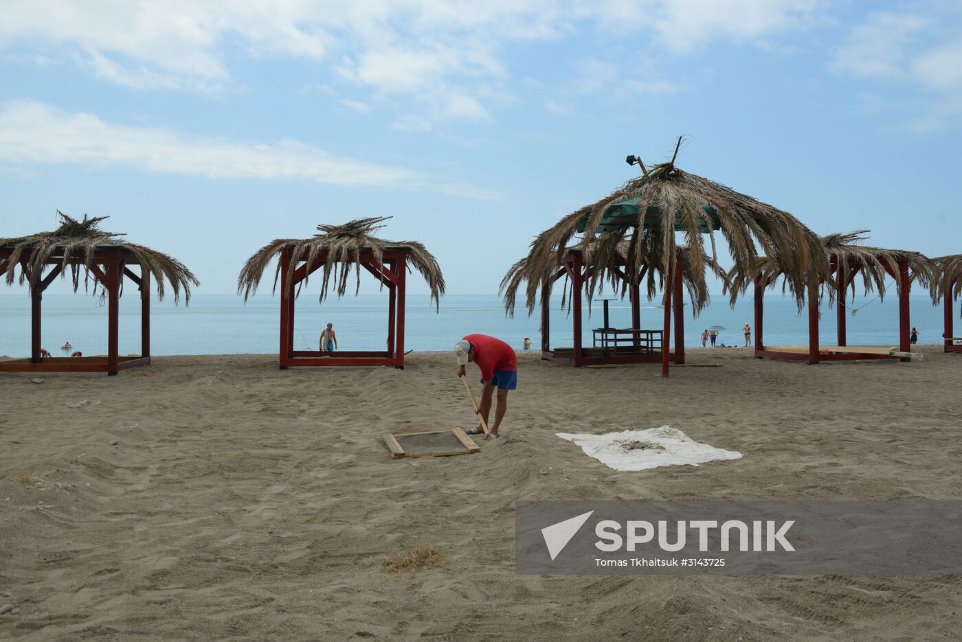 Holiday-makers in Abkhazia