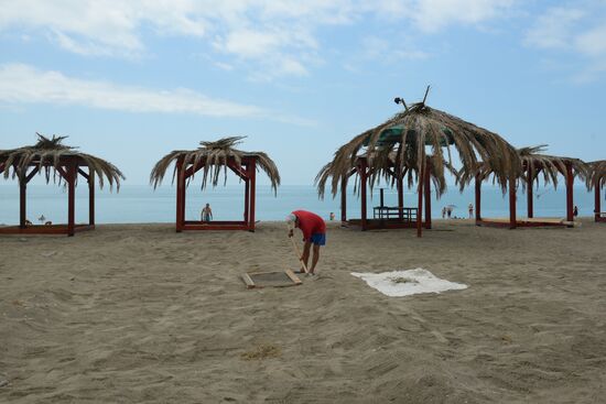 Holiday-makers in Abkhazia
