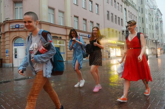 Rain in Moscow