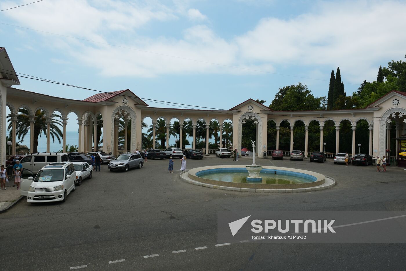 Holiday-makers in Abkhazia