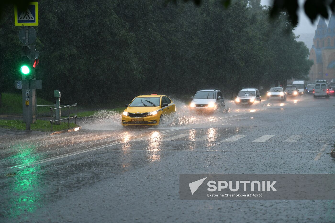 Rain in Moscow
