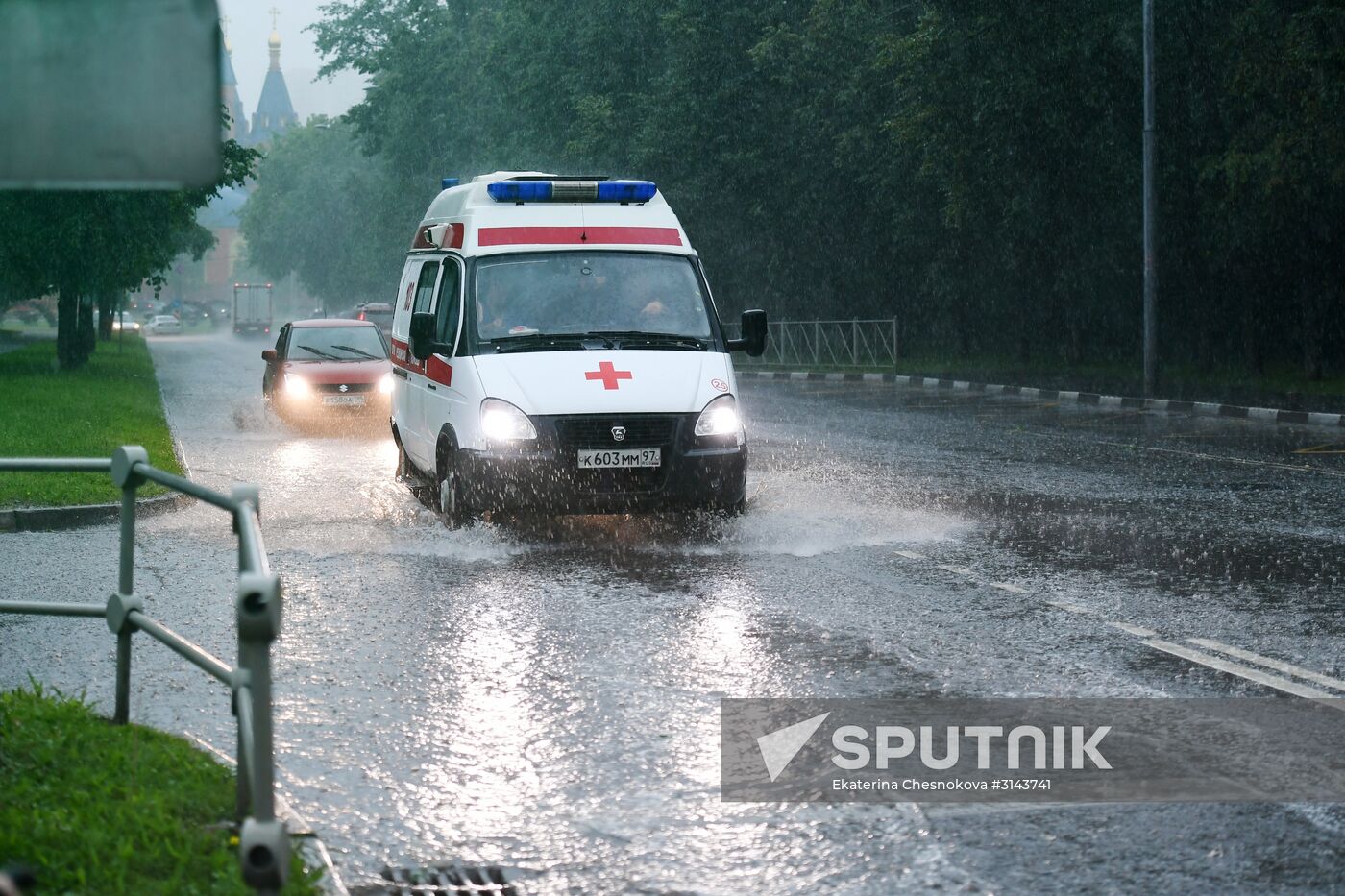 Rain in Moscow