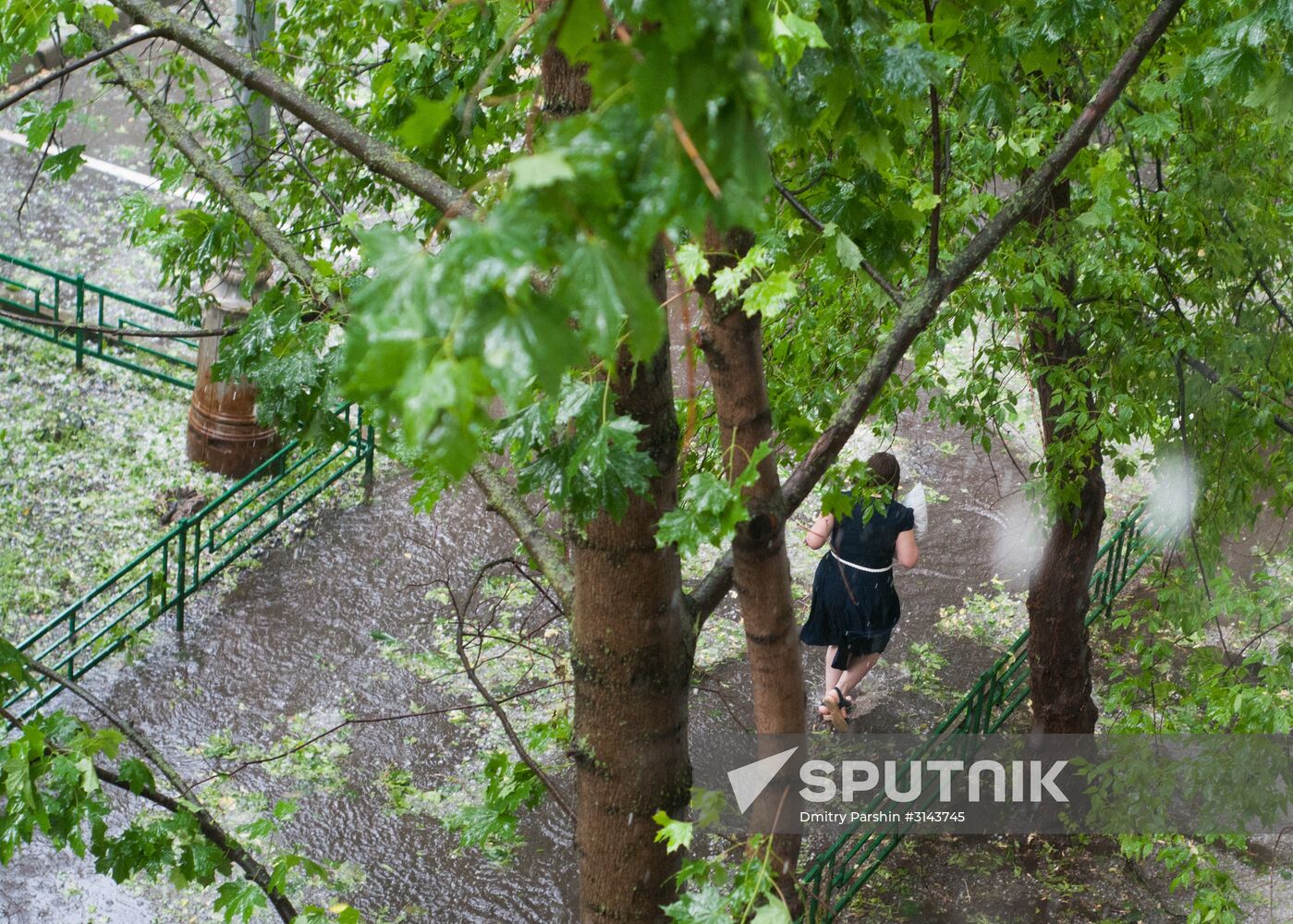 Rain in Moscow