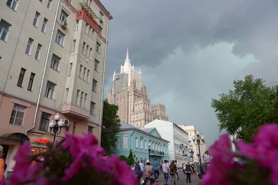 Rain in Moscow