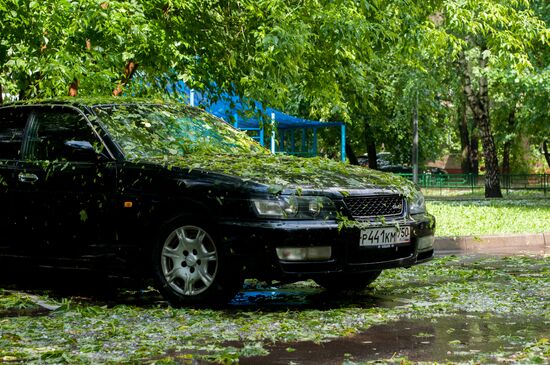 Rain in Moscow