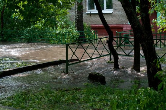 Rain in Moscow