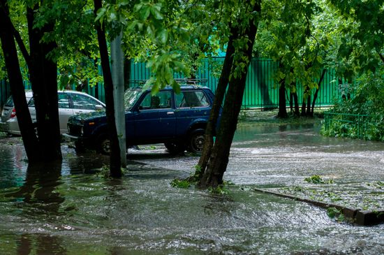 Rain in Moscow