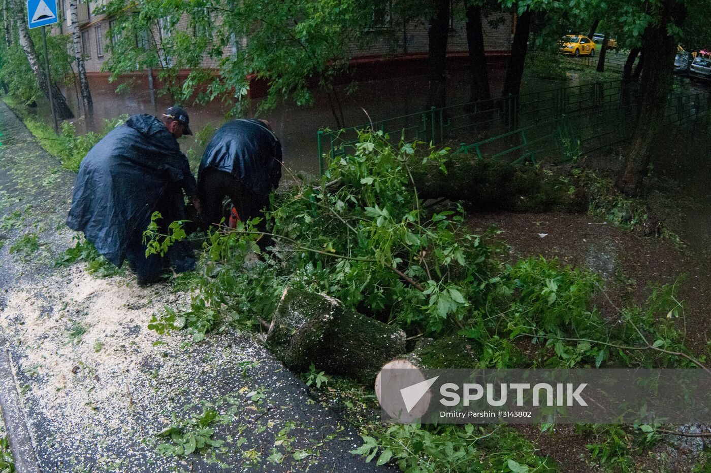 Rain in Moscow