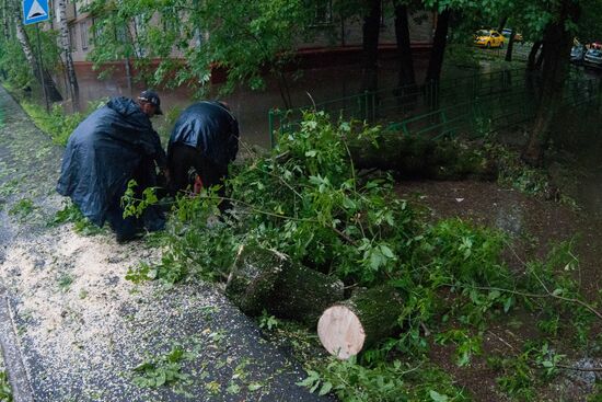 Rain in Moscow