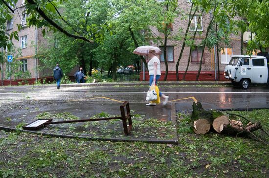 Rain in Moscow
