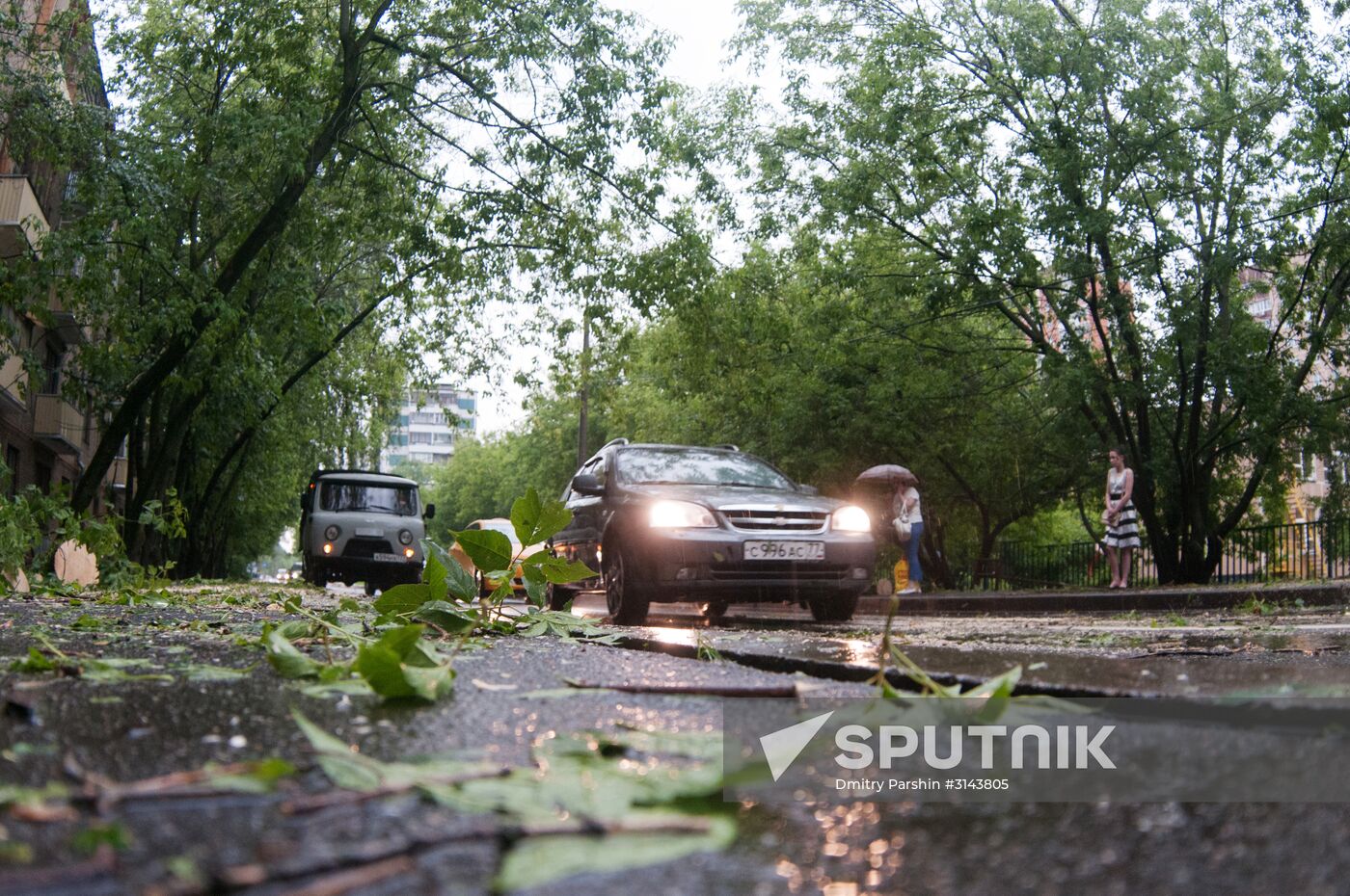 Rain in Moscow