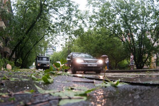 Rain in Moscow