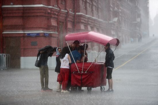 Rain in Moscow