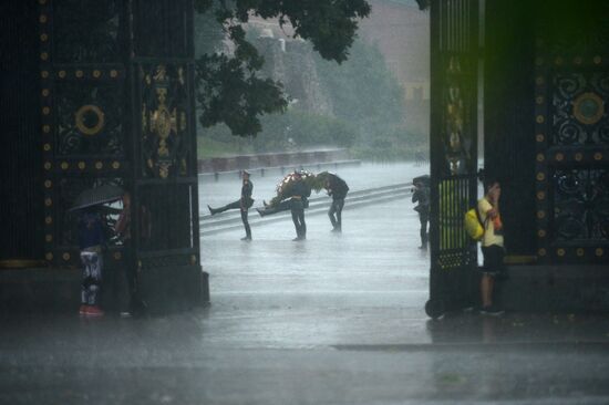 Rain in Moscow