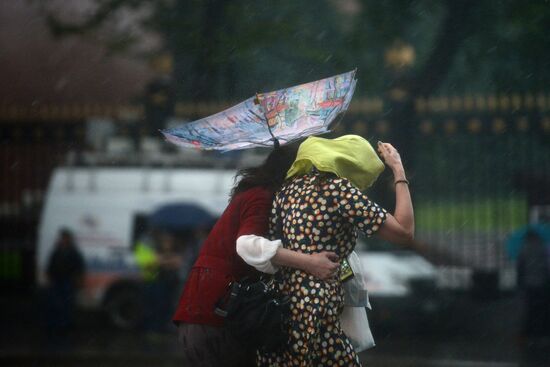 Rain in Moscow