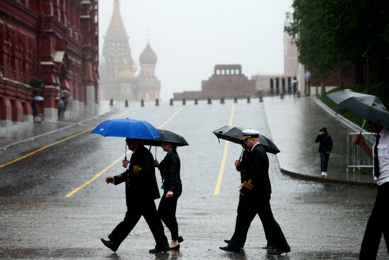 Rain in Moscow