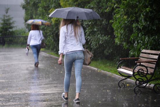 Rain in Moscow