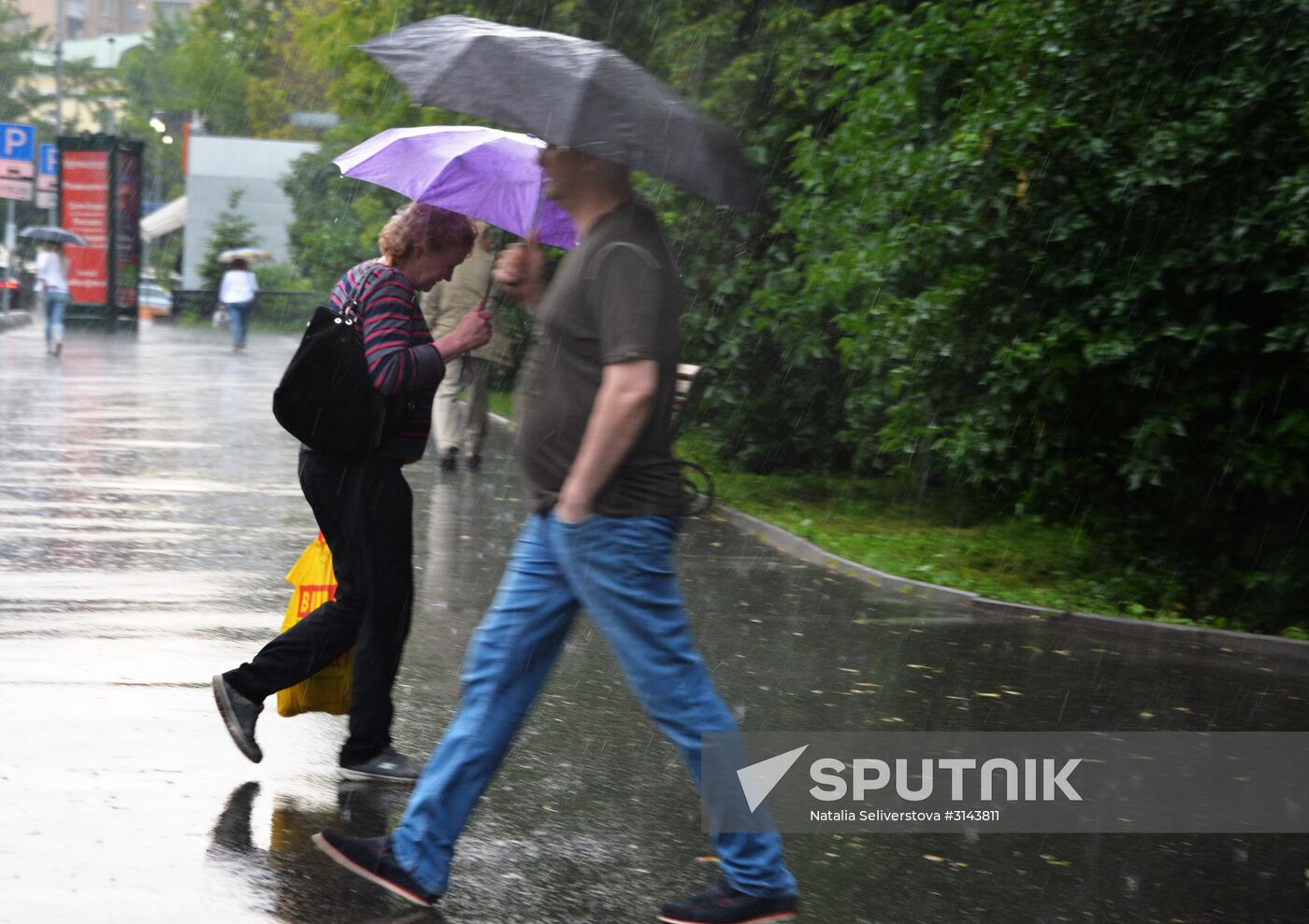 Rain in Moscow