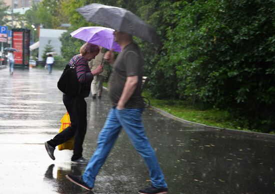 Rain in Moscow