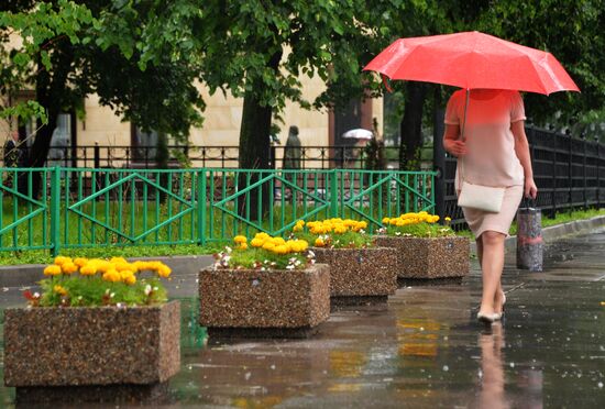 Rain in Moscow