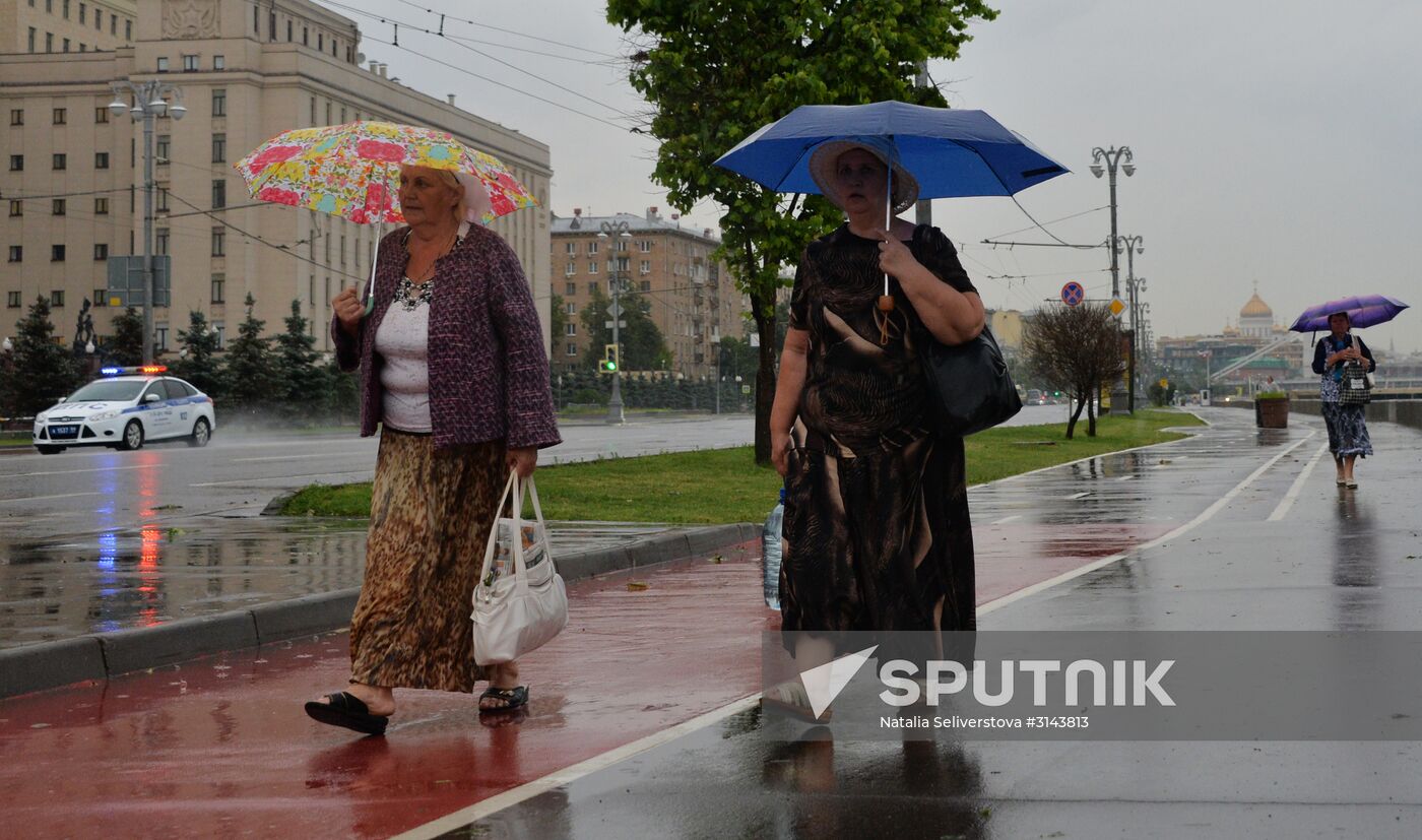 Rain in Moscow