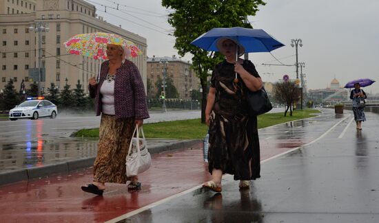 Rain in Moscow