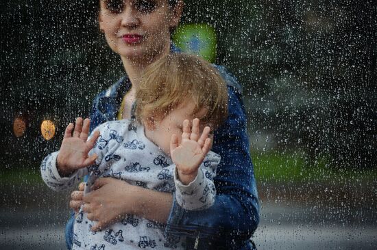 Rain in Moscow