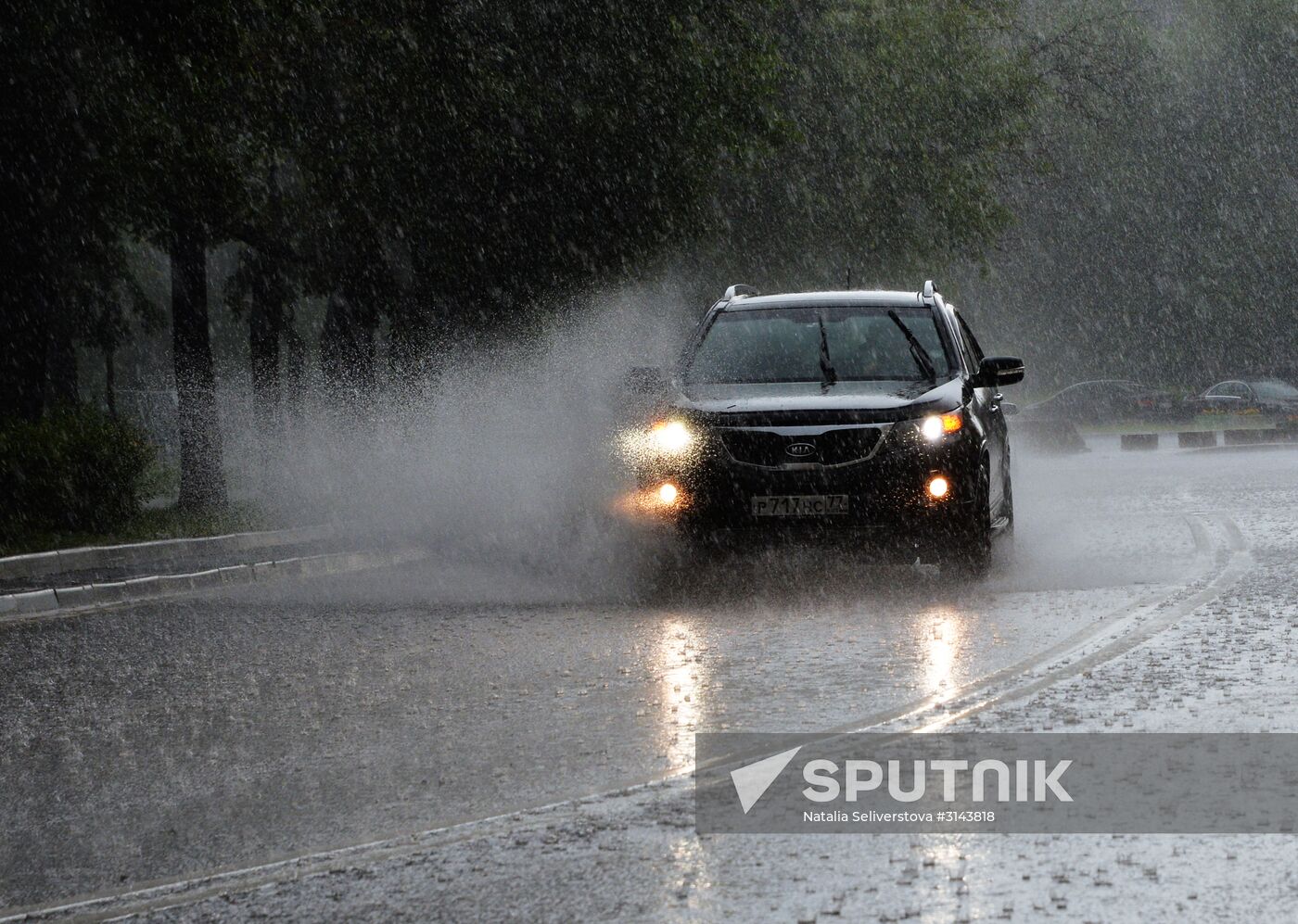 Rain in Moscow